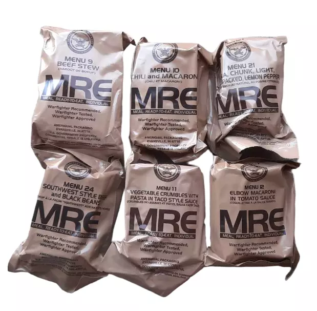 MRE US ARMY alle Menüs Nummer 1 bis 24 zur Auswahl, EPA, Ration