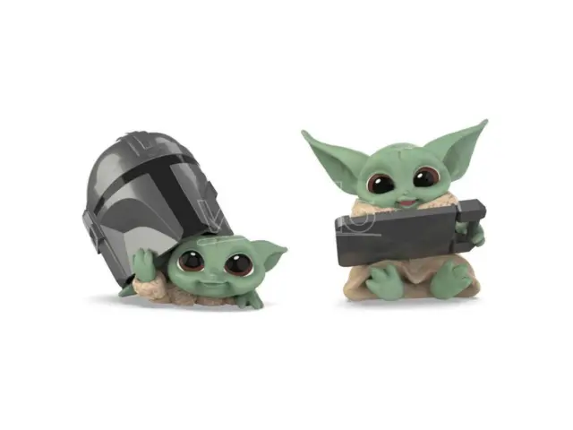 Star Wars The Mandalorian Figura Yoda Bambino Pacchetto con 2 Figure Hasbro