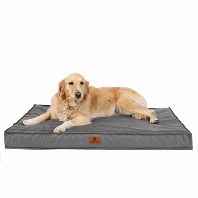 Gray Super Soft Medium Large Jumbo Dog Beds Orthopedic Memory Foam Pet Mattress