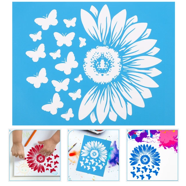 5 blätter Zarte Diy Druck Schablone Für Druck Handwerk Hause 7