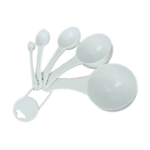 Lot 5 pcs 100ml / 50ml / 15ml / 5ml / 1ml Dispensers Plastic Measuring Spoons.P2