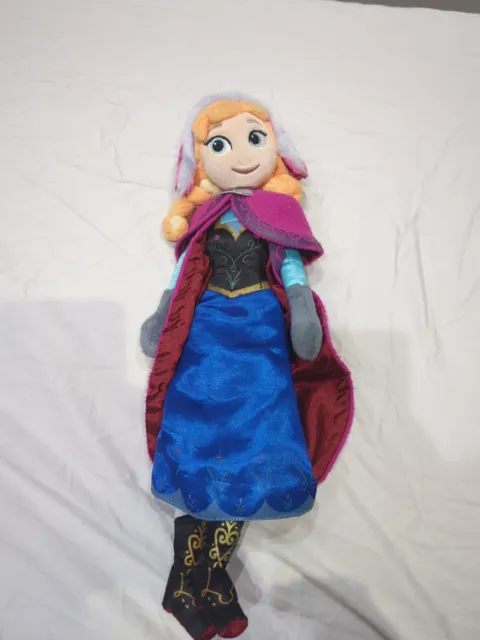 Disney Store Authentic Princess Anna Plush Soft Doll Toy Frozen