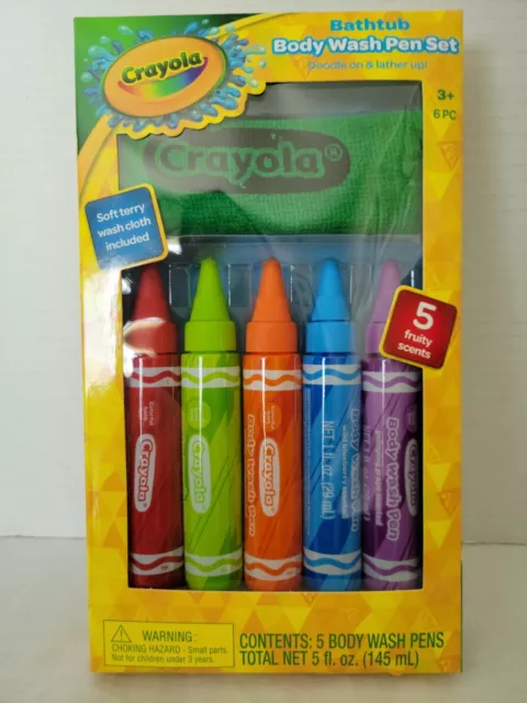Crayola Mega Bath Time Fun Gift Set in Blue, Pink, Green