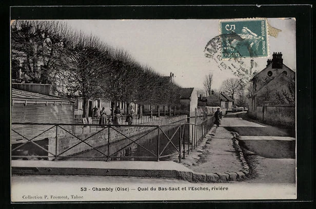 CPA Chambly, Quai du Bas-Saut et l´Eschers