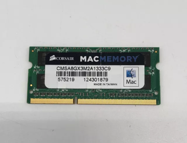 Corsair Macmemory Cmsa8Gx3M2A1333C9 - 4 Gb Ddr3 So-Dimm Laptop Ram