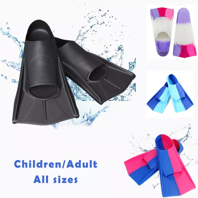 Snorkeling Flippers Fins Swim Diving All Sizes Kids Children Junior Swimming