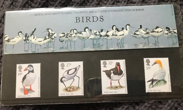 Royal Mail Presentation Pack Stamps  No 196 Birds 1989