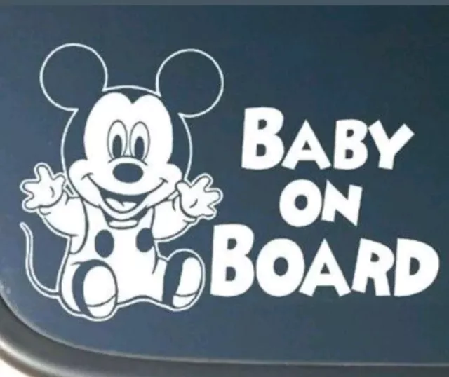 Baby On Board Funny Car Child Children Window Bumper Sticker Vinyl.