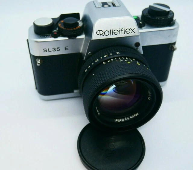 Rollei Zeiss HFT Planar 50mm f1.4 QBM with rolleiflex SL35 E camera VGC