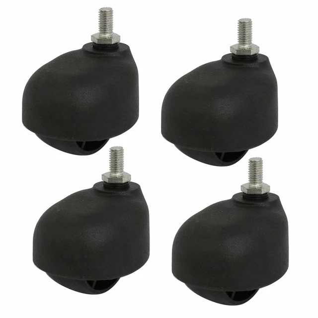 M8 Thread 1.5-inch Dia Wheel Swivel Caster for Office Chair 4pcs
