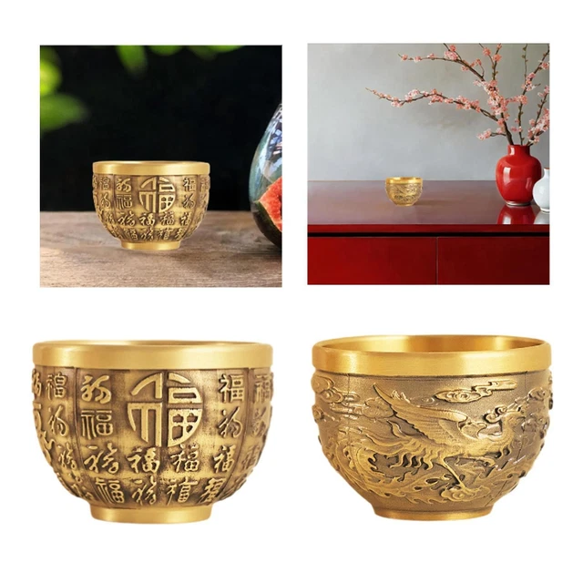 Bol Au Trésor Feng Shui - Laiton Doré - Décoration Intérieur
