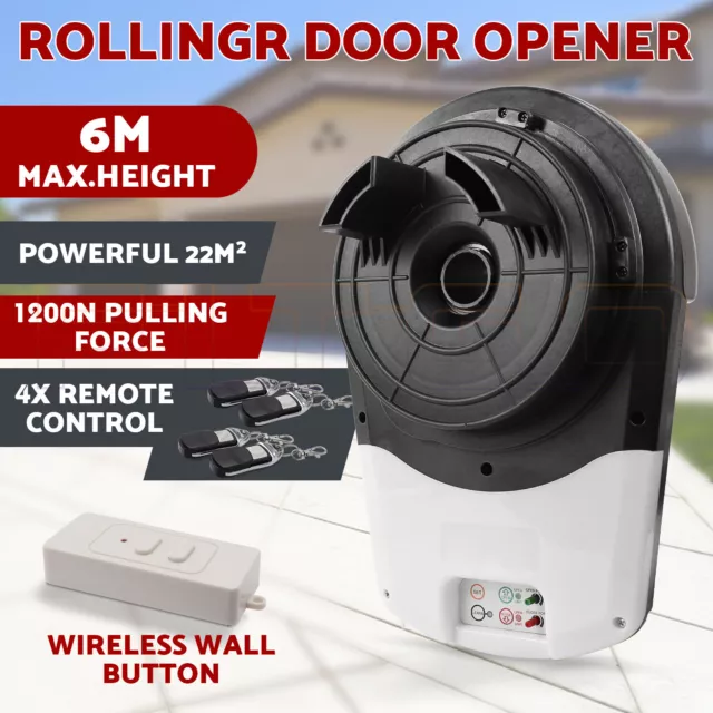 Automatic Roller Door Opener Motor Roller Garage 22m² Rolling Powerful 1200N