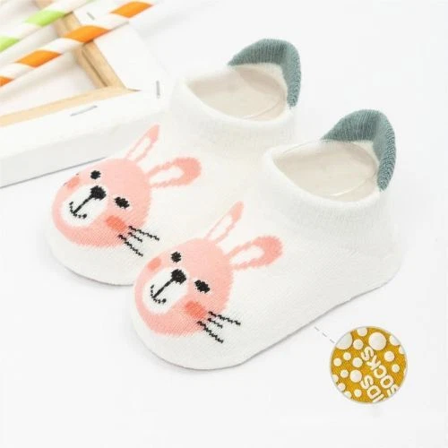 2 paia calze da pavimento antiscivolo cotone accoglienti cartoni animati bambini bambine 6