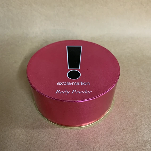 Vintage Exclamation Body Powder 2.3 Oz with Puff By Coty SEALED FREE SHIPPING!