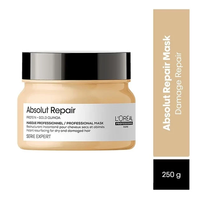 L'Oreal Professionnel Absolut Repair Hair Mask with Protein and Gold Quinoa-250g