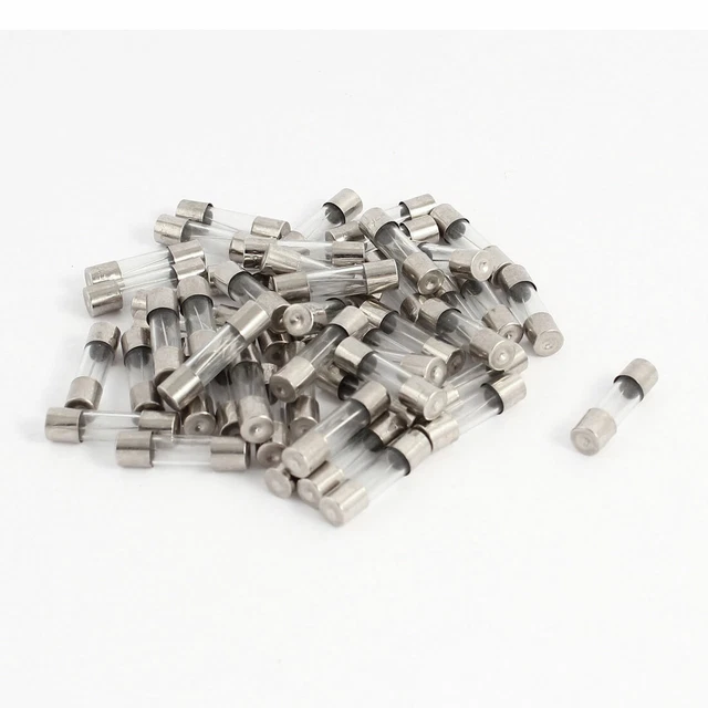50Pcs 250V 12A F12Al Fusion Rapide Tube Verre Fusibles 5 X 20 mm