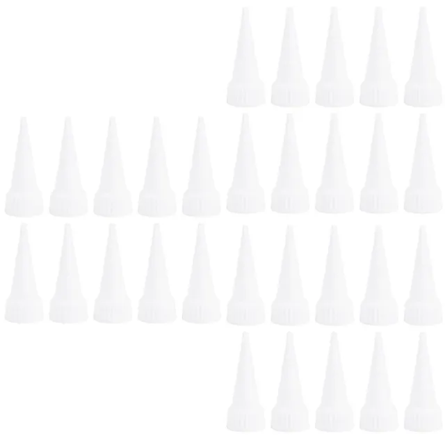 30 pz applicatore per tubi adesivi punta con testa in plastica