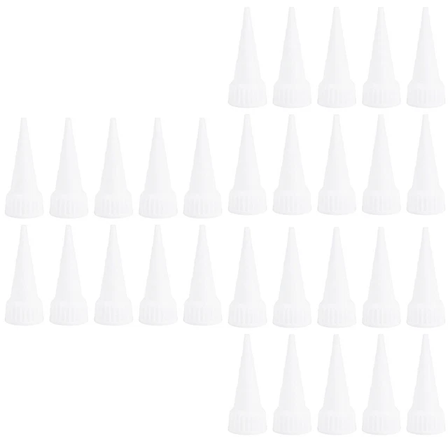 30 pz applicatore per tubi adesivi punta con testa in plastica