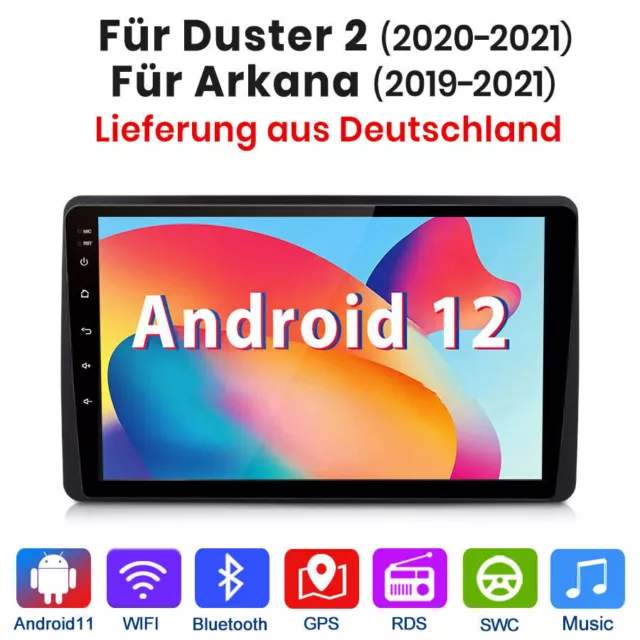 Autoradio Android 12 pour Renault Duster Arkan 2019-2021 GPS Navi BT WIFI 1+32GB
