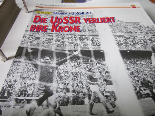 FUSSBALL 10 EUROPAMEISTERSCHAFT 1964 Endspiel Spanien EDSSR 21 EUR 3