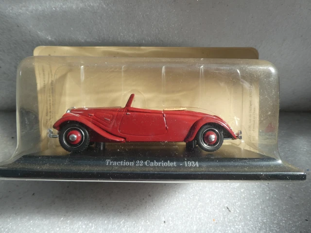 Ixo ? Pour Presse Citroen Traction 22 Cabriolet 1934 Neuf En Blister Serti