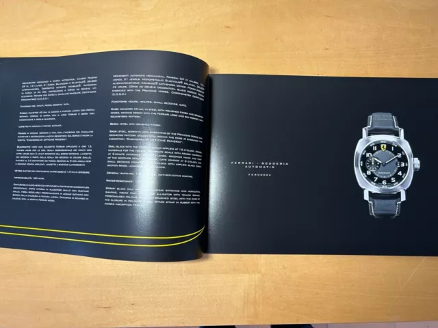 FERRARI Engineered by OFFICINE PANERAI - Catálogo relojes - Italian & English