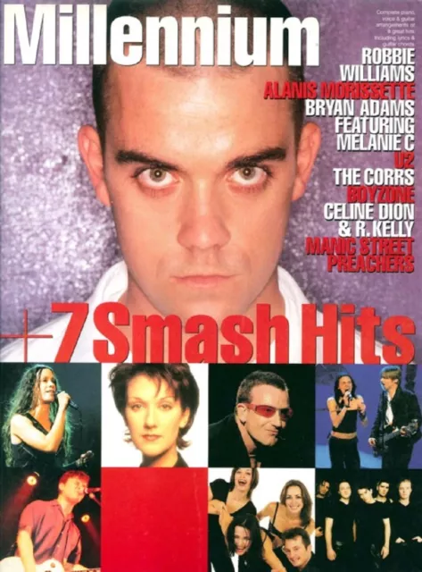 Millennium + 7 Smash Hits Music Songbook Voice Piano Guitar Robbie Williams S23