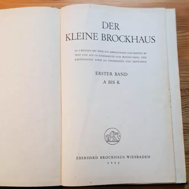 Der kleine Brockhaus, Erster Band, A bis K 2