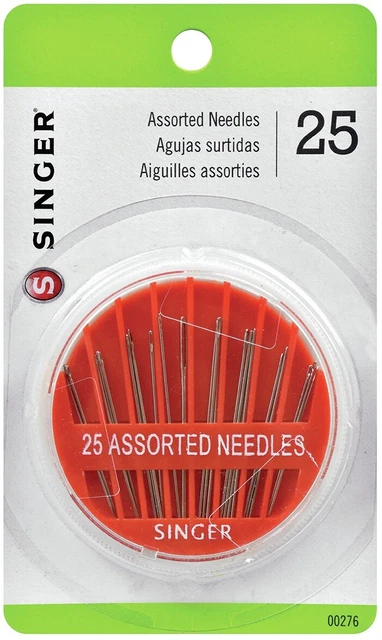 6 PACK SINGER Hand Needle Compact-Assorted 25pc 00276 EUR 19,16 ...