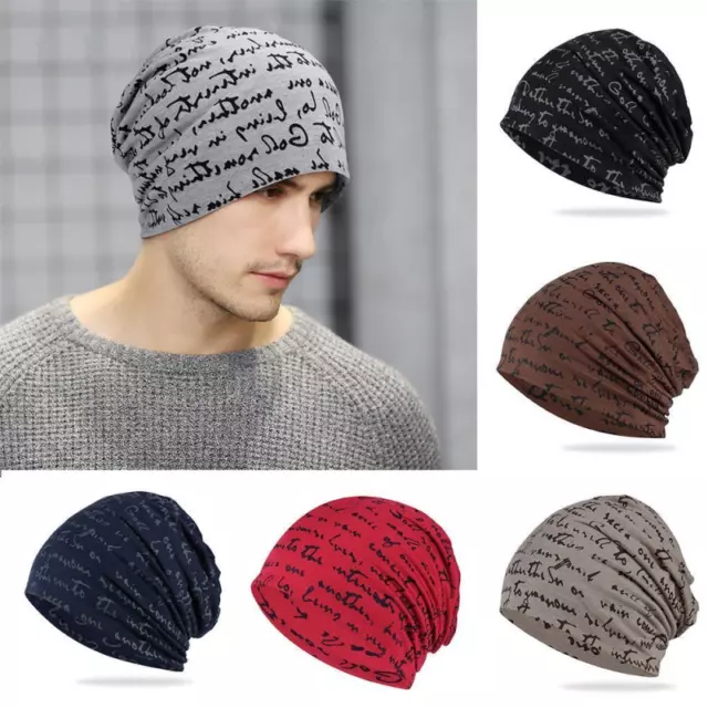 Goth Bonnet Winter Warm Knit Cap Hip Hop Beanies Nightcap Men's Hat Head Wrap