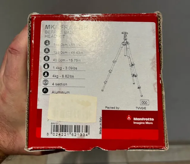 Manfrotto MKBFRA4-BH Befree Tripod - Boxed - Closeouts 2