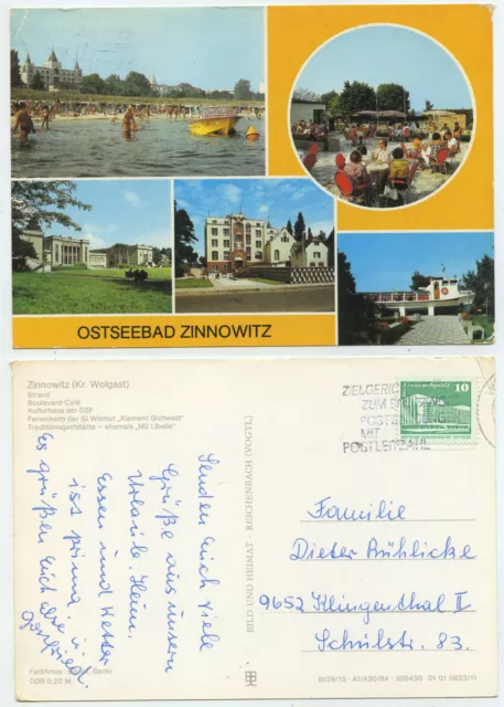 63911 - Baltic Sea Bath Zinnowitz - postcard, run