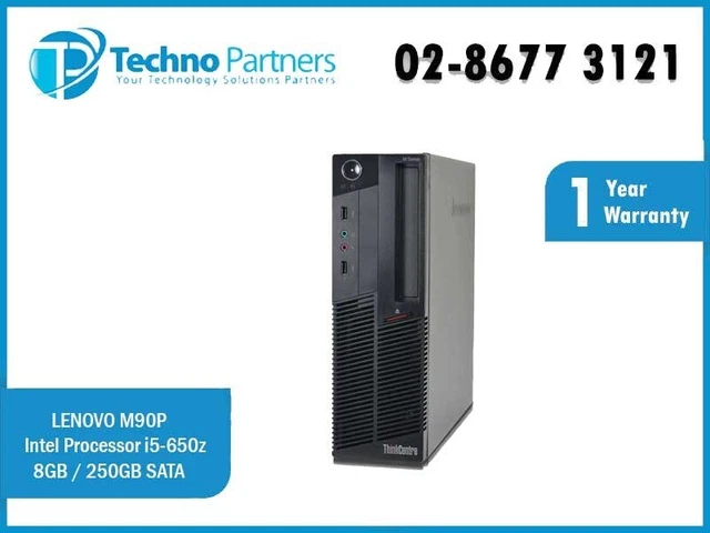 LENOVO THINKCENTRE M90P 5536 SFF i5 650 8GB 250GB SATA WIN10