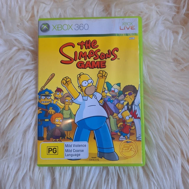 THE SIMPSONS GAME Xbox 360 Complete With Manual Aus PAL