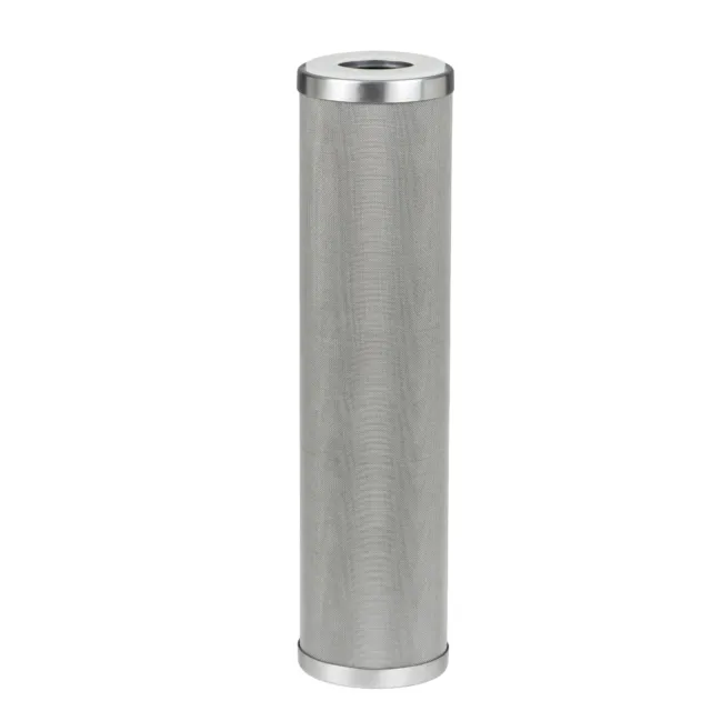 VIVOWAVE Stainless Steel Mesh Filter Cartridge 10” length, 2.5”OD, 50 micron