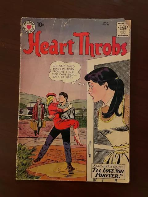 Heart Throbs #66 (DC 1960) Silver Age Romance Werner Roth Bill Draut 2.0 GD