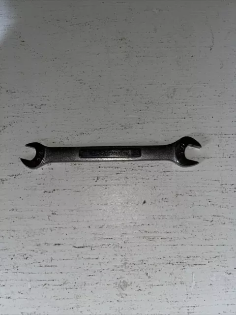 Craftsman USA No. VA-44572 Openend Wrench 7/16 3/8 Nice Forged