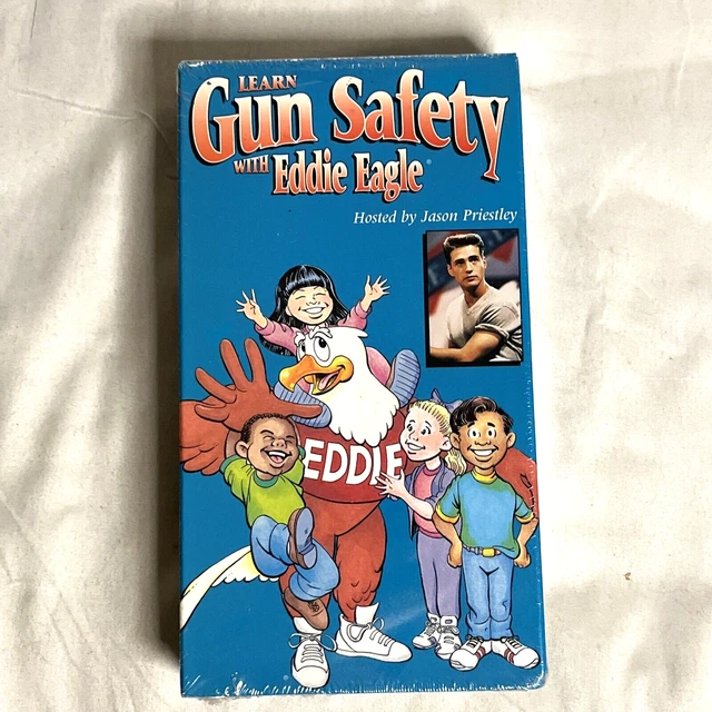 LEARN GUN SAFETY With Eddie Eagle VHS Jason Priestly Sealed 1998 11.99