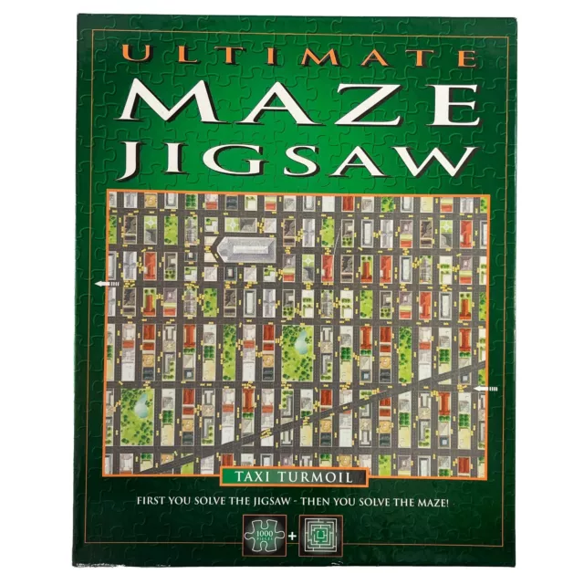 Ultimate Maze 1000 Piece Jigsaw Puzzle, Taxi Turmoil, Lagoon Games