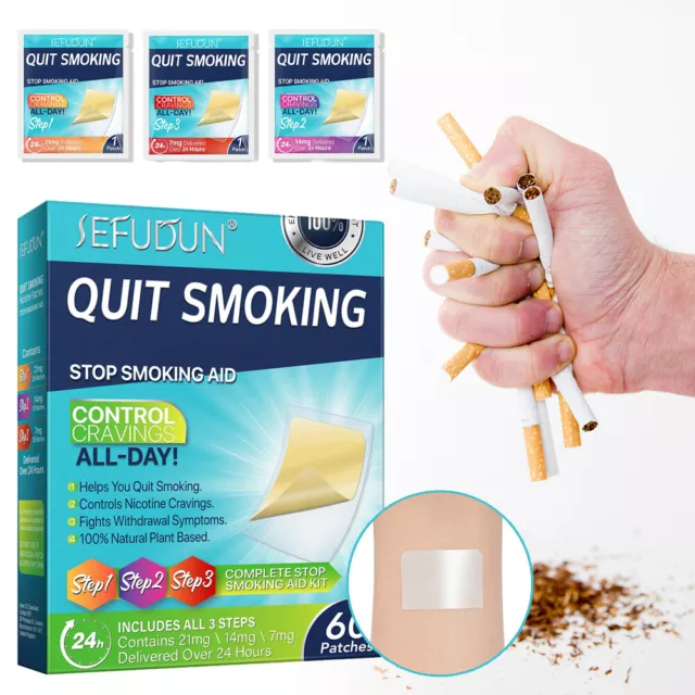 3 Stages Nicotine Transdermal Patches Help Quit Smoking Stop Smoking Aid Patch