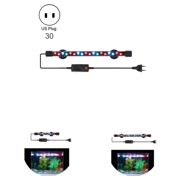 Luce acquario, LED, 3 modalità, illuminazione acquario, luce piante acquatiche, leggera