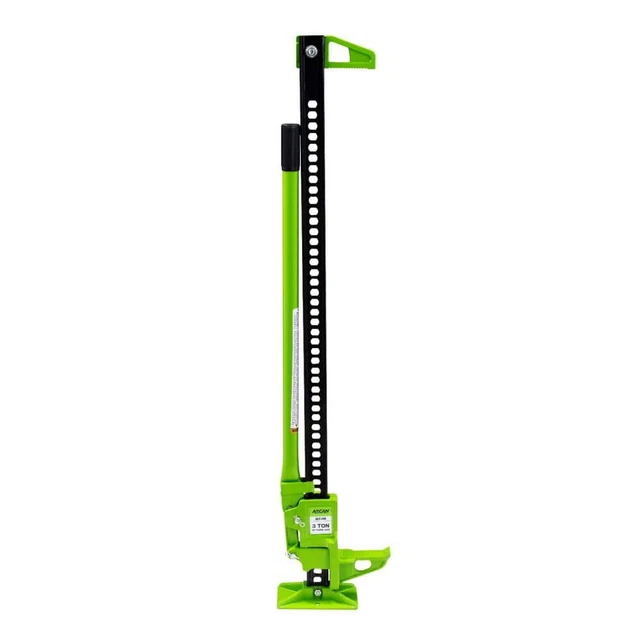3-Ton Farm Jack 48 inch Heavy Duty Solid Steel Ratcheting Design Adjustable Arm