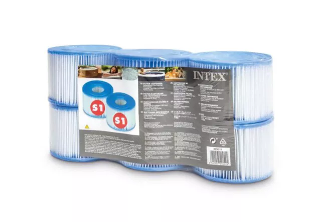 Spa Filterkartusche 6x S1 für Intex Whirlpools 29001