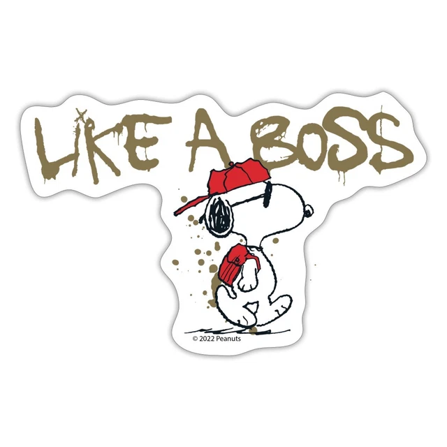 The Peanuts Snoopy In Leaves Vinyl Sticker Decal – Sticker Planet - Foto 8