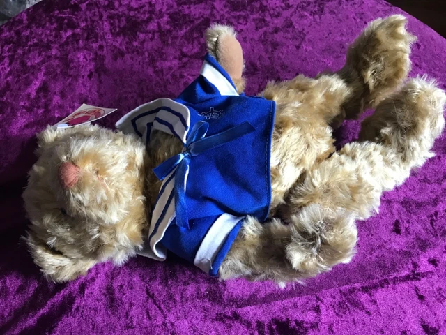 Metro Teddy Bear 5 Way Jointed Moving Arms Legs Head Golden Brown 37cm VGC