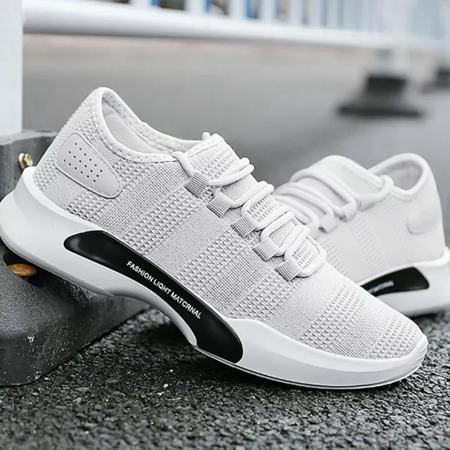 Men's Women's Sports Shoes Running Trainers Casual Lace Up Walking Gym Sneakers.