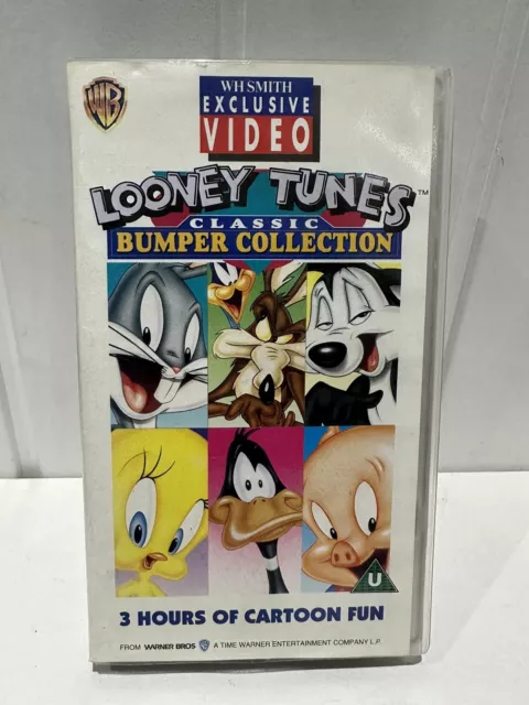 Looney Tunes Classic Bumper Collection VHS 3 Hours Of Cartoons 1992