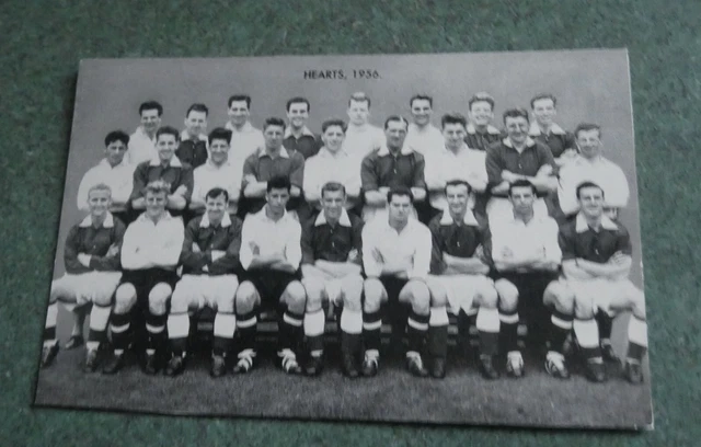 1956 Hearts Fc Original Famous Team In Football History Card Dc Thomson