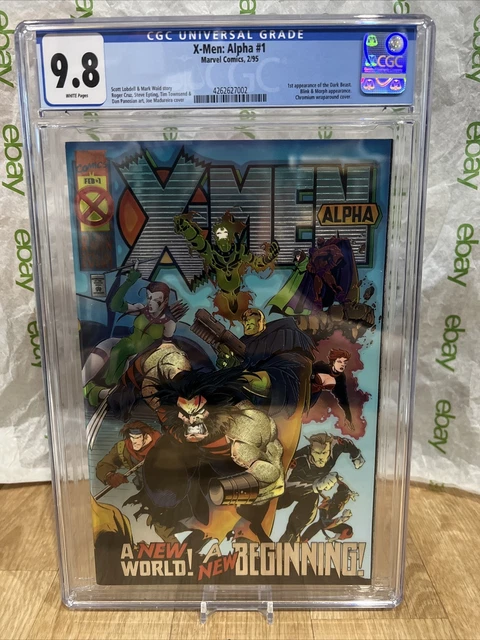Marvel X-Men Alpha #1  CGC 9.8 NM/M White Pages 1st Dark Beast 1995