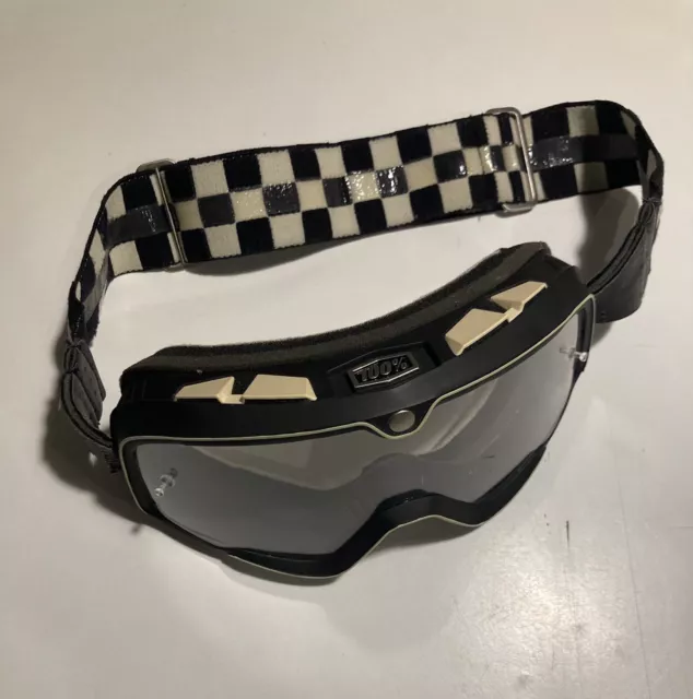 100 % Prozent Barstow Classic Google Checkers Scrambler Cross Brille MX